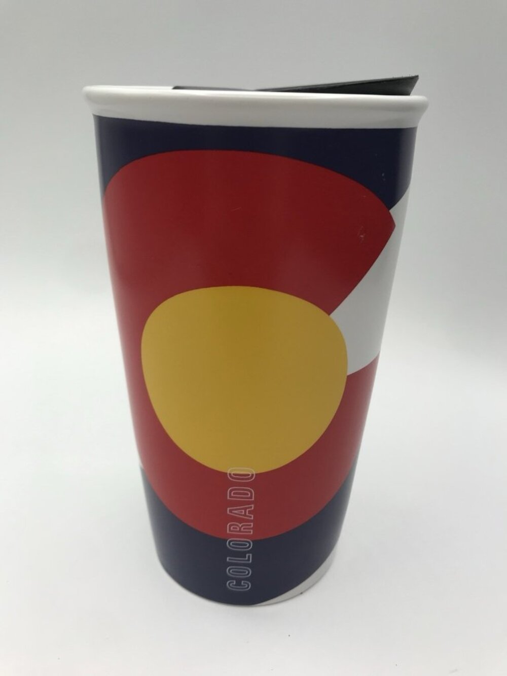 Starbucks Colorado State Flag Ceramic Coffee Travel Tumbler Mug 12 oz 2016